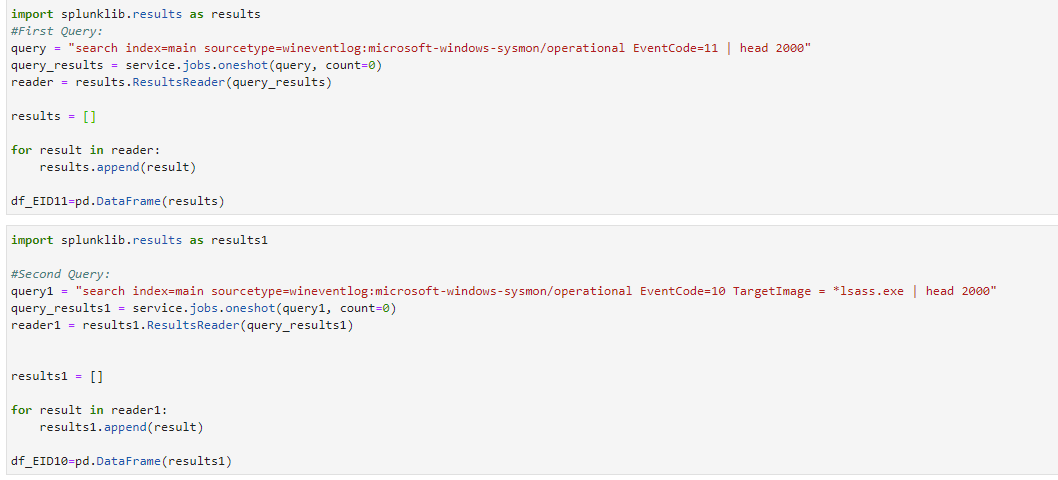 Running query jobs and returning their results