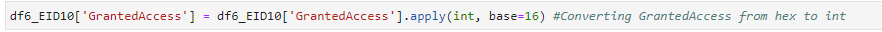 Converting GrantedAccess from hex to integer