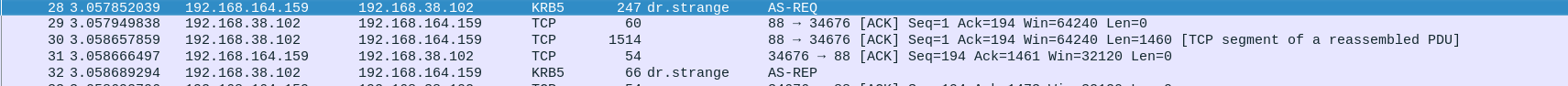 Wireshark: AS-REQ/AS-REP